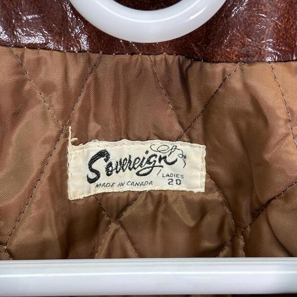 Vintage Canada Faux Fur Midi Jacket Large - Picture 2 of 4